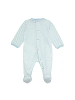 Baby's Logo Striped Footie