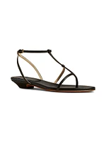 Jones Leather T-Strap Sandals