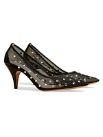 River Iconic 75MM Crystal-Embellished Pumps