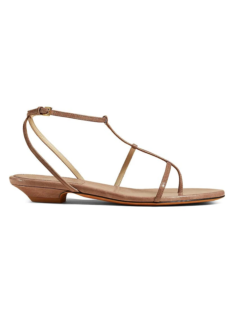 Jones T-Strap Leather Sandals