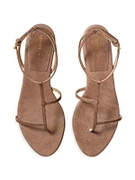 Jones T-Strap Leather Sandals