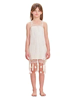 Little Girl's & Crochet Raffia Dress