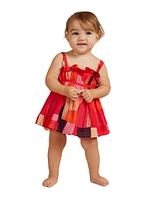 Girl's Lola Printed Dress & Headband Set