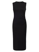 Stretch Jersey Sleeveless Midi-Dress