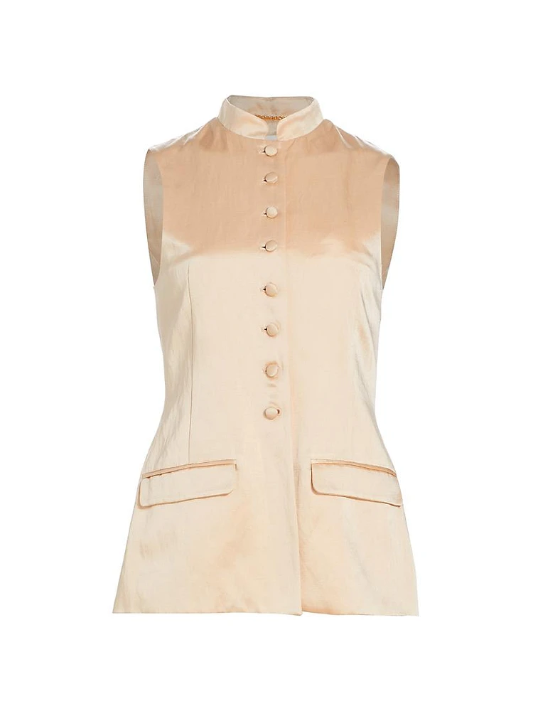 Tailored Satin Vest