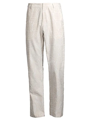 Zuri Macrame Jacquard Pants