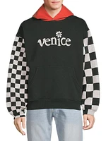 Venice Check Cotton-Blend Hoodie