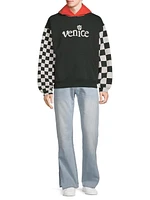 Venice Check Cotton-Blend Hoodie