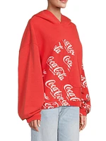 ERL x Coca-Cola Swirl Cotton Hoodie