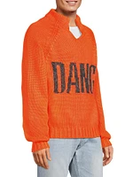 Dangerous Intarsia Cotton-Blend Sweater