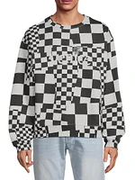 Venice Checked Cotton Sweater