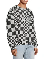 Venice Checked Cotton Sweater