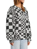 Venice Checked Cotton Sweater