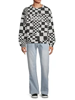 Venice Checked Cotton Sweater