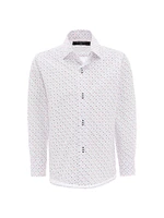 Little Boy's & Circle Print Dress Shirt