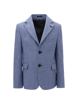 Little Boy's & Boy's Tweed Blazer