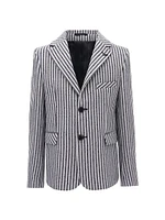 Little Boy's & Double Striped Blazer