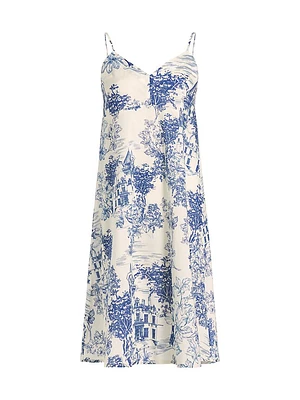 House On A Hill Toile Cotton Nightgown