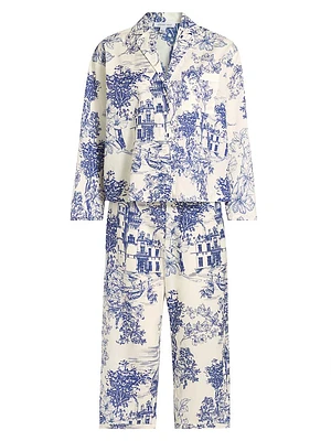 House on a Hill Toile Pajamas