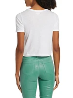 Donna Cotton Crop T-Shirt