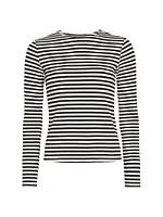 Tess Striped Crewneck Top