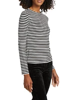 Tess Striped Crewneck Top