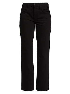 Nevia Low-Rise Straight-Leg Jeans