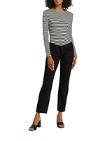 Nevia Low-Rise Straight-Leg Jeans