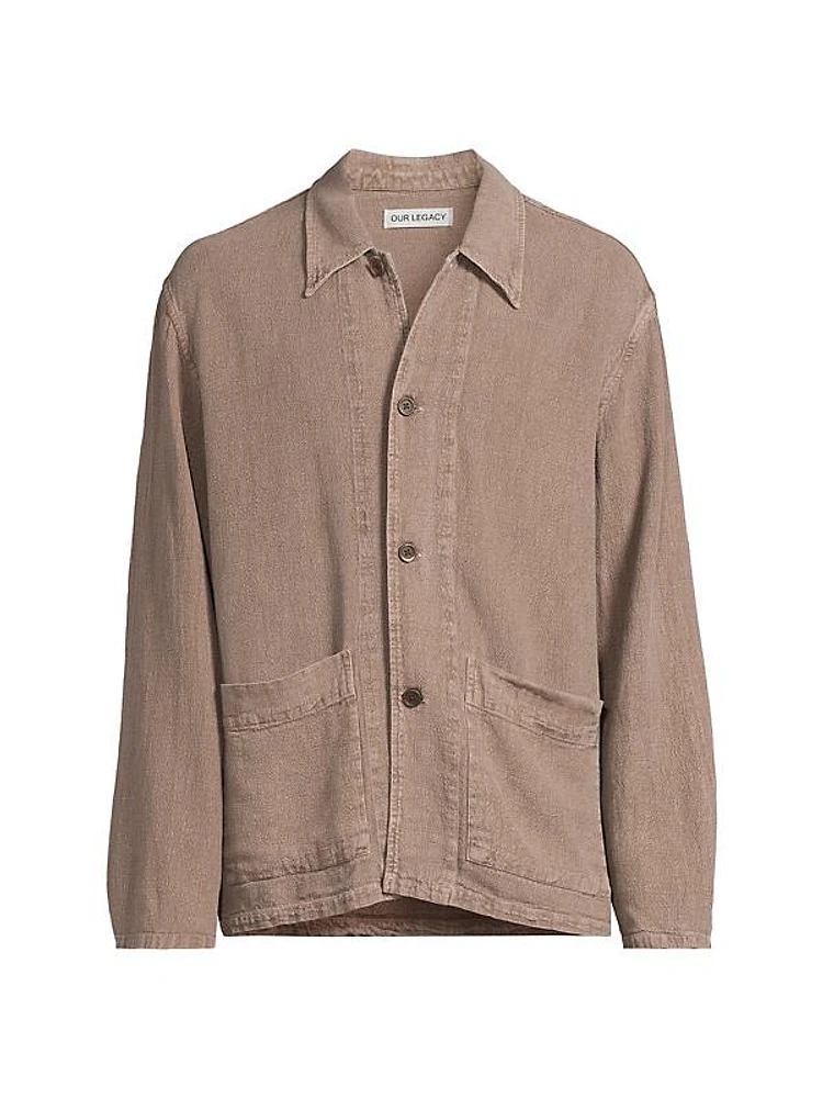 Haven Linen-Blend Shirt Jacket