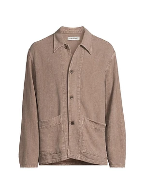 Haven Linen-Blend Shirt Jacket