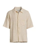 Seersucker Cotton & Linen-Blend Shirt