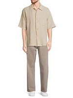 Seersucker Cotton & Linen-Blend Shirt