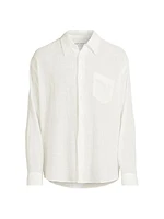 Coco Cotton Button-Front Shirt