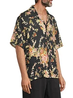 Elder Floral Cotton Camp Shirt