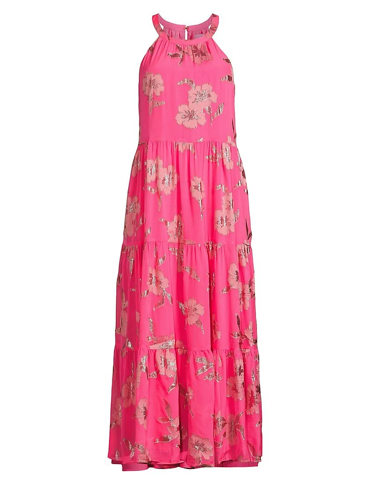 Beccalyn Silk-Blend Floral Maxi Dress