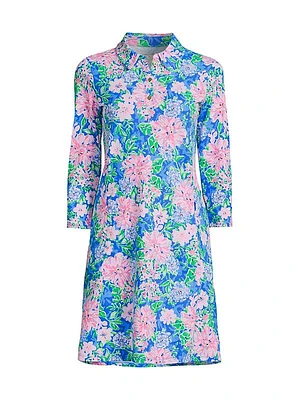 Silvia Floral Pique Knit Minidress