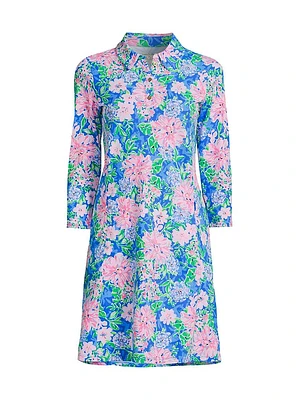 Silvia Floral Pique Knit Minidress