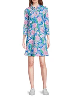 Silvia Floral Pique Knit Minidress