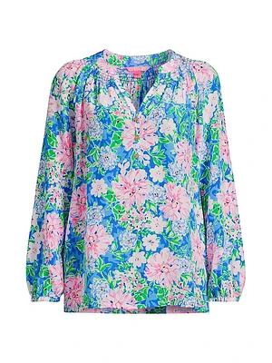 Elsa Floral Silk Blouse