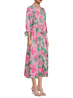 Amrita Floral Cotton Midi-Shirtdress