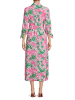 Amrita Floral Cotton Midi-Shirtdress