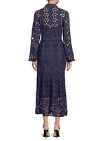 Zia Eyelet Midi Shirtdress