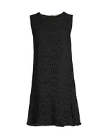 Leora Cotton Eyelet Shift Dress