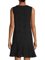 Leora Cotton Eyelet Shift Dress