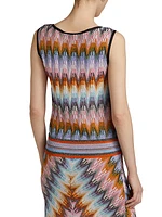 Shimmer-Knit Relaxed Tank