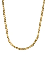 14K Yellow Gold Roman Double Rope Necklace