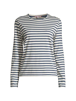 Striped Cotton Long-Sleeve T-Shirt