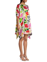 Luna Satin Floral Minidress