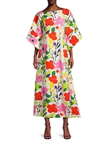 Spinnaker Cotton Floral Maxi Dress