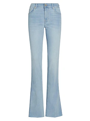 Split-Hem Boot-Cut Jeans